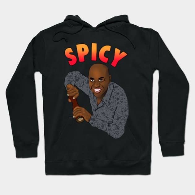 Spicy Ainsley Harriott Meme Hoodie by Barnyardy